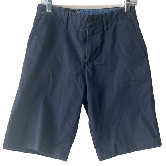 Volcom - Corpo Class "the leisure side Navy Blue Frickin Too Chino Shorts -28" - Picture 1 of 6